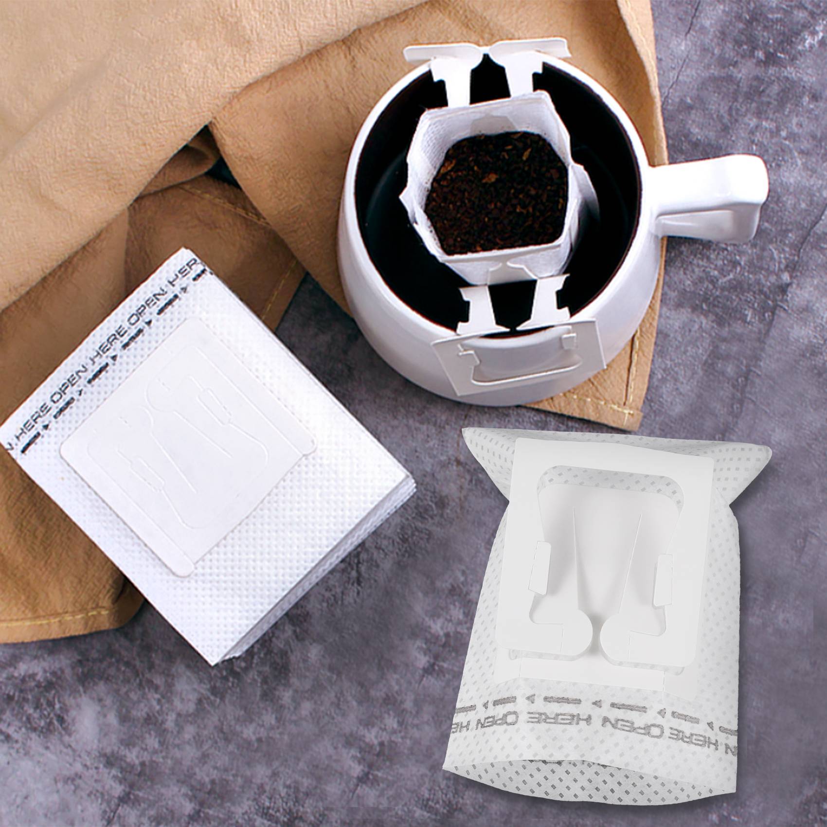 50Pcs / Pack Drip Coffee Filte - đánh giá và giá Tool Bag