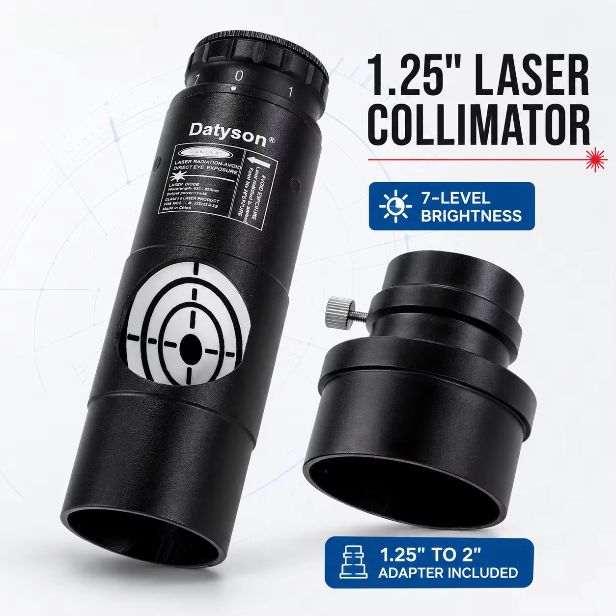 1.25 Inch Red Laser Collimator - đánh giá và giá Spirit Level