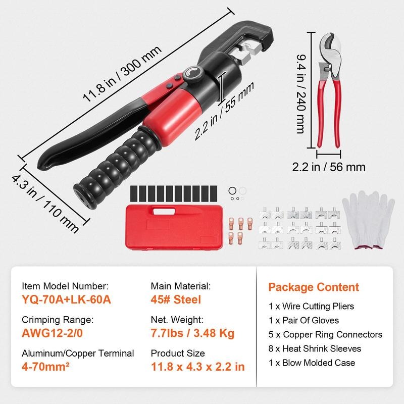 Hydraulic Crimping Tool with 9 - đánh giá và giá Tool Set
