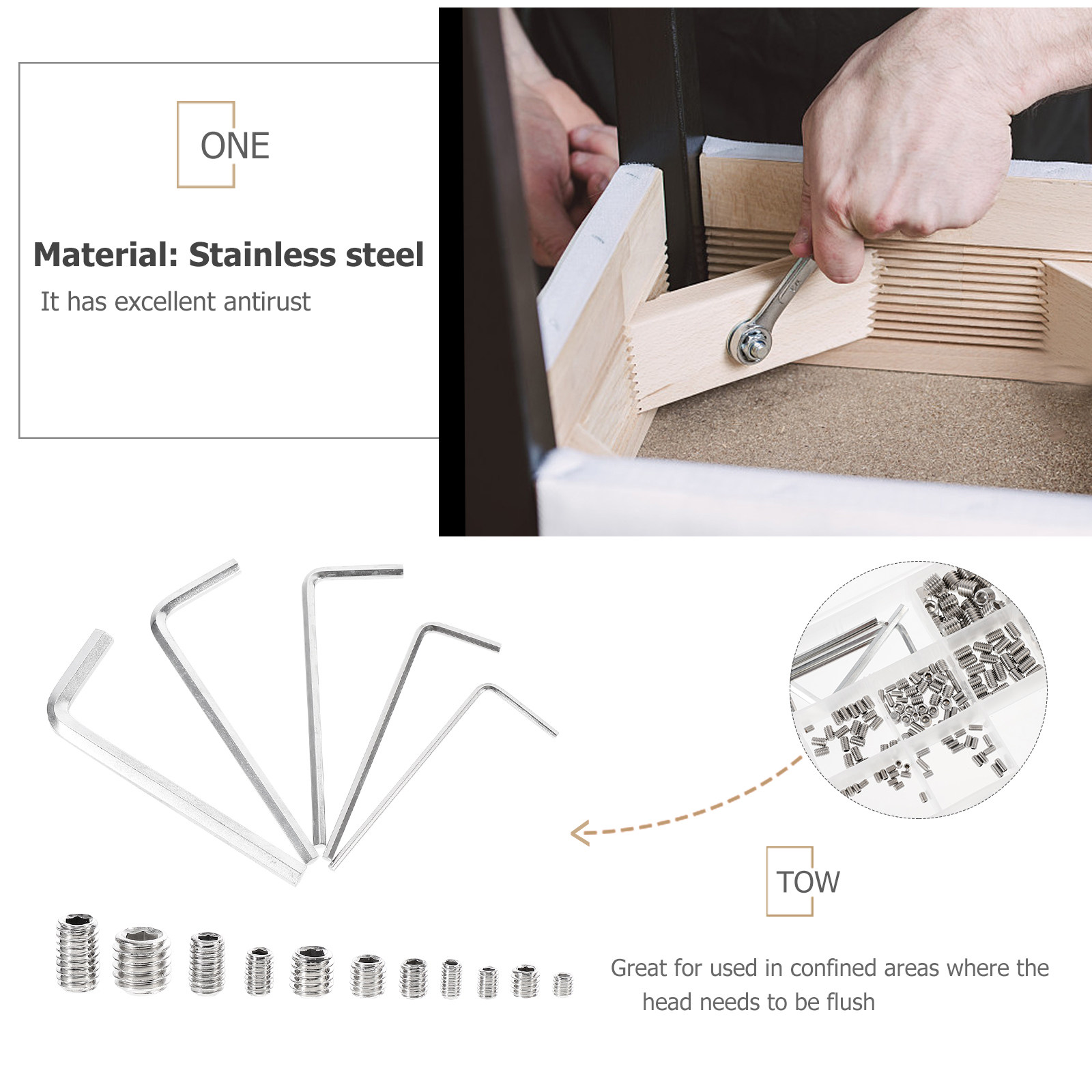 240Pcs Stainless Steel Hex Gru - đánh giá và giá Socket Wrench