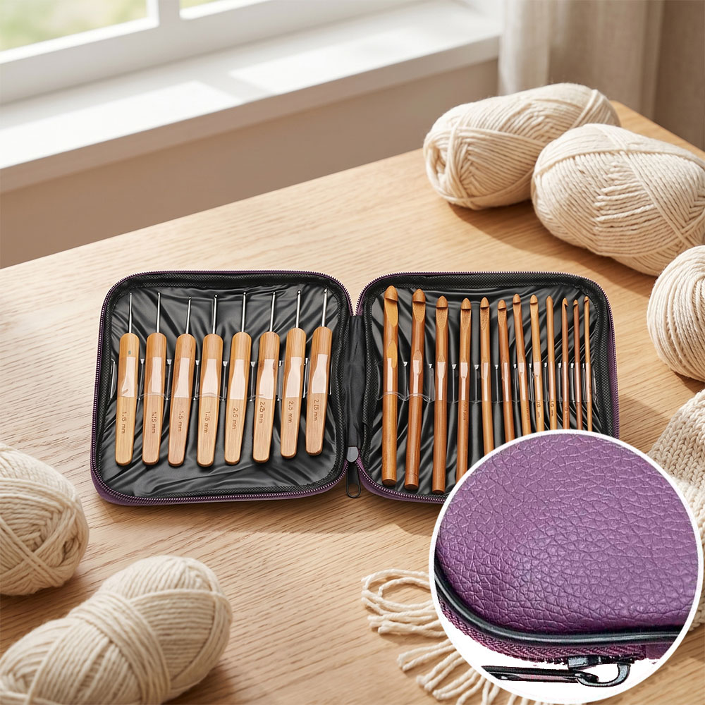 74pcs Bamboo Crochet Hooks Set - đánh giá và giá Tool Set