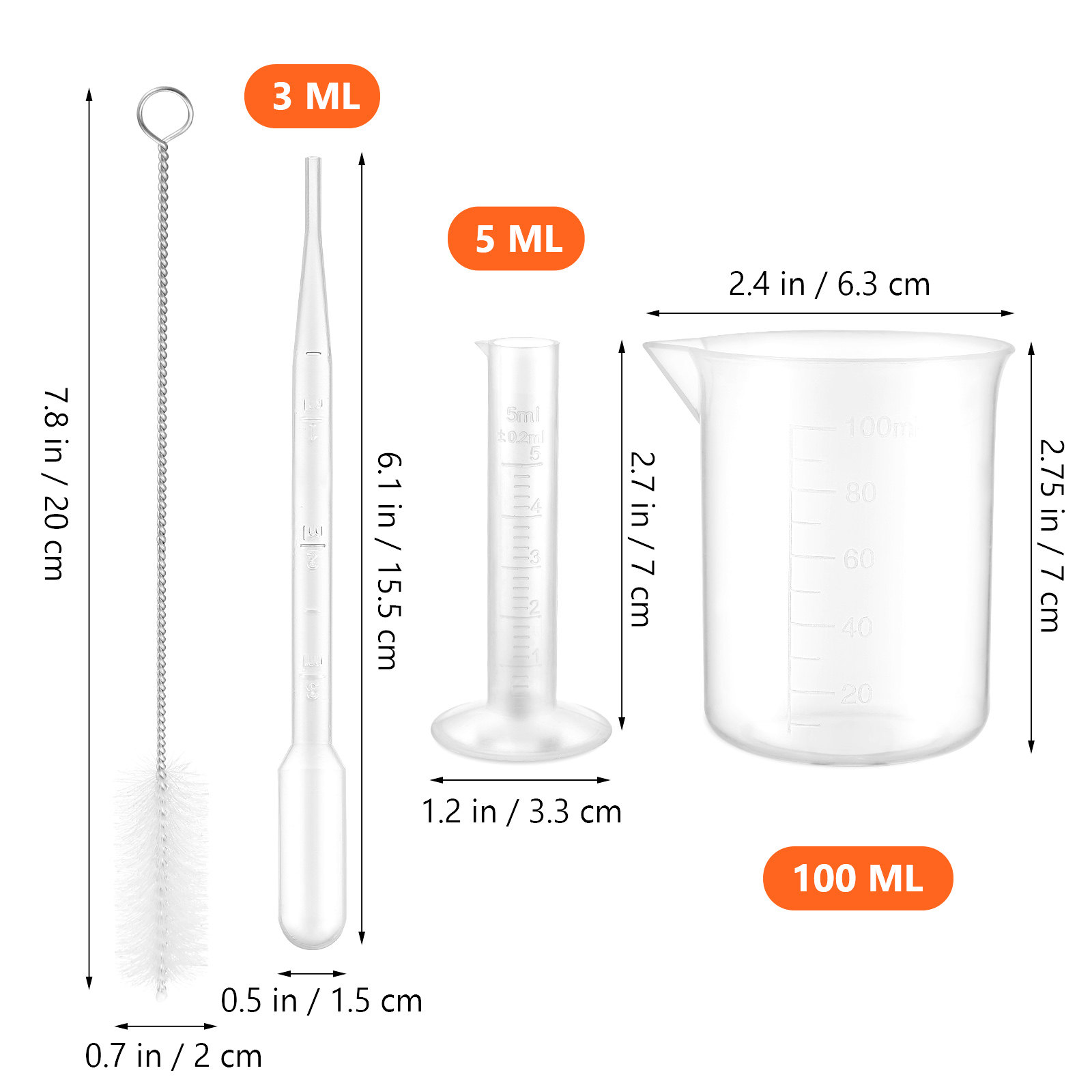 1 Set Plastic Graduated Cylind - đánh giá và giá Tools Youtube